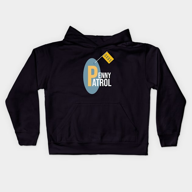 Funny Accounting Pun Penny Patrol Kids Hoodie by whyitsme